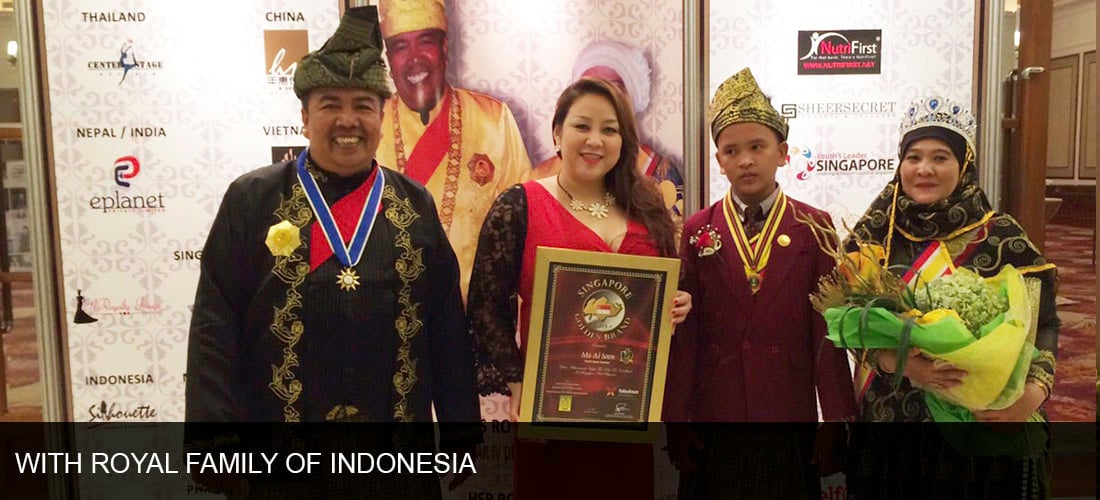 With Royal Family Of Indonesia